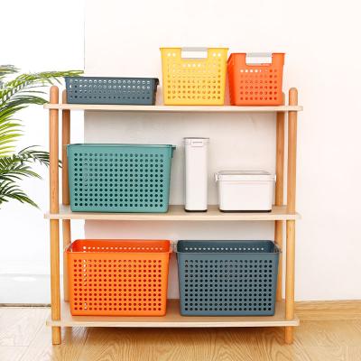 China Wholesale Modern Box Kitchen Stackable Container Plastic Storage Box Clothes Storage Basket for sale