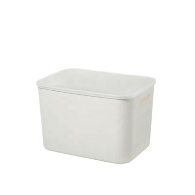 China Sustainable 2387 37*26.5*24.5cm Cabinet Household Clothing Plastic Storage Container Barrel With Handle Ring for sale