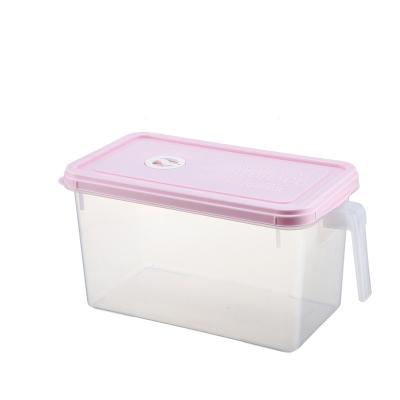 China B002 25.5*14*15cm Kitchen Food Container Box Heatable Refrigerator Crisper Storage Bin With Handle for sale