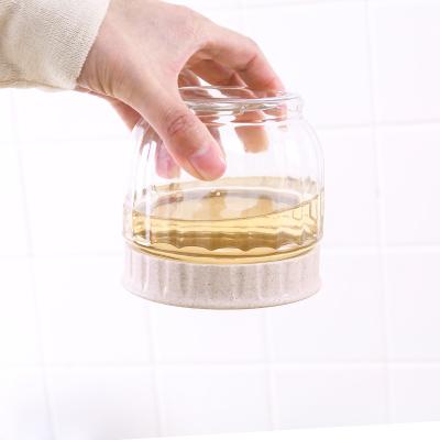 China Freshness Preservation Z001 10*10*9.5cm Cereal Transparent Dry Food Plastic Sealed Whole Grain Storage Jar for sale