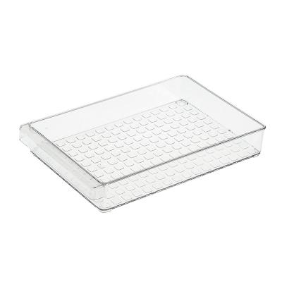 China 2404 32*21*5.3cm plastic transparent vegetable and food fruit heatable storage bin in kitchen and home for sale