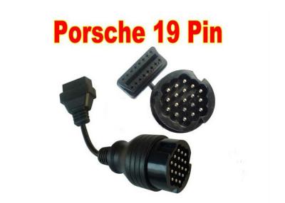 China Porsche 19 Pin to 16 Pin Female OBD2 Car Diagnostic Adapter Cables for sale