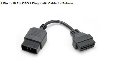 China Customized Subaru 9 Pin to 16 Pin OBD OBD2 Car Diagnostic Cable for sale