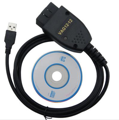 China De Engelse VAG Kenmerkend Hulpmiddelvagcom 12.12 VCDS HEXUITDRAAI KAN USB omzetten/Zwarte USB-Havenkabel Te koop