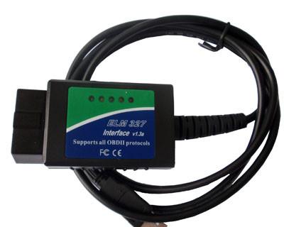 China Analizador del OLMO 327 USB de la herramienta de diagnóstico de V2.1 ELM327, dispositivo de diagnóstico del coche de OBD2/de OBDII en venta