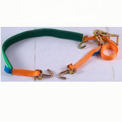 China Tie Down Goods Lashing Straps For CarTransportation With Tube Handle for sale