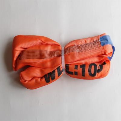 China EN1492-2 10T Polyester Round Sling Endless Lifting Slings for sale