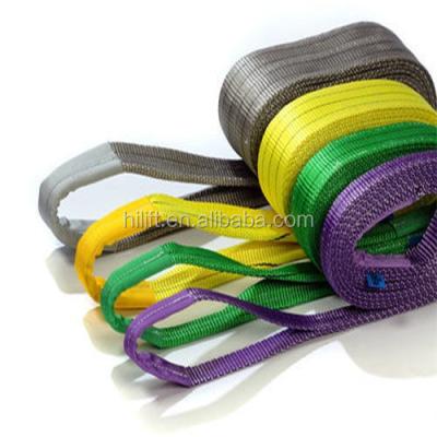 China Double layer flat webbing sling/GS certificate/EN 1492-1 flat for sale