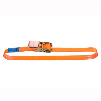 China Polyester 25 Mm Cargo Lashing Endless Ratchet Straps And Tie Downs / 25mm Ratchet Strap for sale