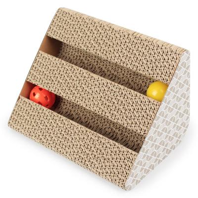 China Stocked Most Selling Cat Scratch Toy Cat Scratch Pad Durable Corrugated Cardboard Products for sale