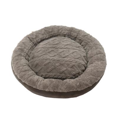 China Washable Cushion Ultra Soft Breathable Cat Bed Pet Beds, Washable Faux Fur Dog Plush Around Luxury Dog Bed for sale