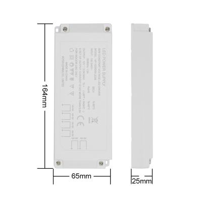 China Slim Led Strip Driver 12V 5A 60W Multi Output Power Supply With 2510 Dupont Connectors for sale