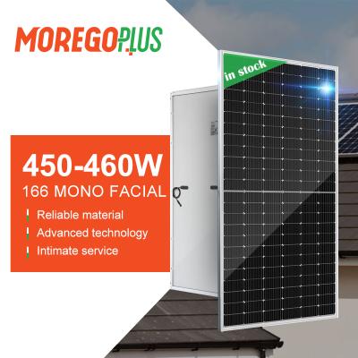 China Moregosolar Mono Solar Panel 450w 455W 460W PV Panels Solar Price 166mmx166mm for sale