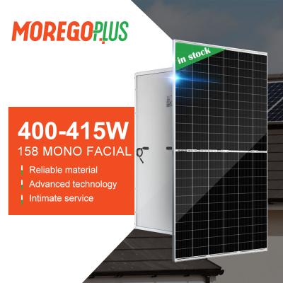 China Moregoplus solar panel system 158 72 single Mone Solar Panels model 400W 405W 410 415 watt price for sale