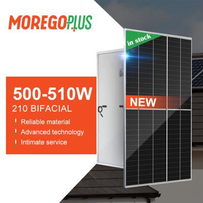 China Single Solar Panels 500W 505W 510W Price of Model 66S1 Solar Home System Moregoplus 210 Module Home Solar Power System for sale