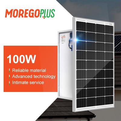 China Moregoplus Series 12/24V Solar Panel System MG00-M01-100W Solar Photovoltaic Panels 100W Low Price for sale