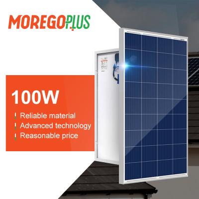 China Moregoplus 12V/24V Poly Series 100W Small Solar Panels For Home Solar Power System MG00-P01-100W for sale