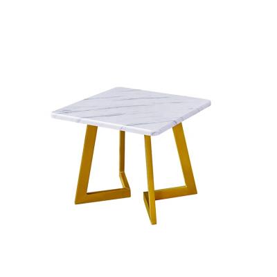 China Other New Design Luxury Personality Design Dining Room Metal Leg Table for sale