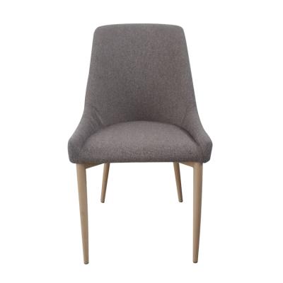 China Hot Sale Contemporary Wholesale Metal Legs Chair Comfortable Fabric Dining Chair Cafe Chair Fabric for sale