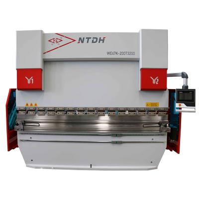 China Metal Bending WE67K-200T3200 CNC Press Brake metal Plate Bending Machine automatic plate bending machine hydraulic press brake for sale