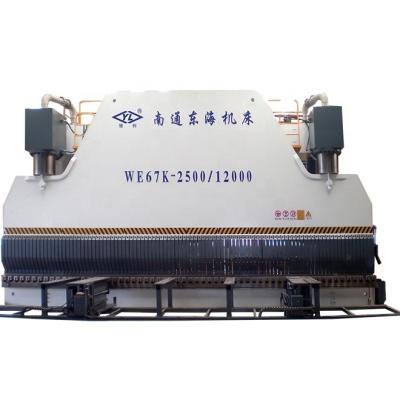 China Metal Bending WE67K-2500T12000 CNC Press Brake  Heavy Duty  Plate Bending Machine Hydraulic Press Brake sheet bending for sale