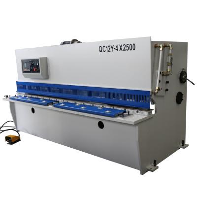 China Metal Sheet Cutting QC12Y-4x2500 hydraulic swing beam shearing machine metal sheet cutting machine cutting machine shearer for sale