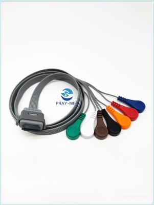 China Biomedical BI9800 / BI9000 Holter Ecg Cable 7 Lead 26 Pin Compatible With Edan for sale