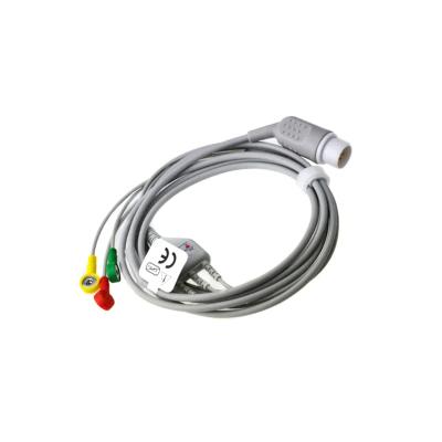 China 3.6m Adult Pediatric AHA IEC ECG Patient Cable 8 Pin For HP for sale