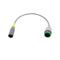 China Comen 12 Pin Spo2 Adapter Cable Spo2 Sensor Extension Wire Grey Color for sale