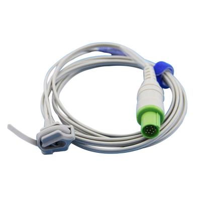 China Neonatal Spo2 Sensor Probe Compatible Hellige 10pin TPU jacket for sale