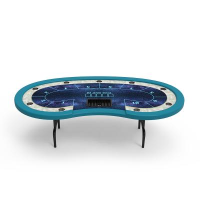 China Cheap Texas Holdem YH Price Iron Legs 10 Players Texas Holdem Wholesale Them Game Boards For Sale for sale