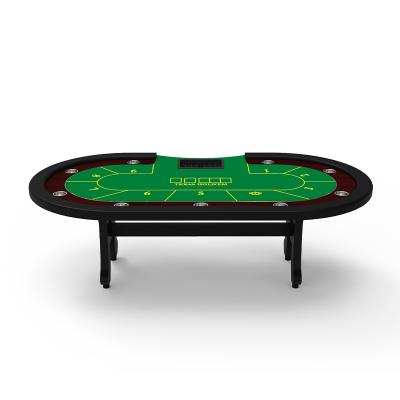 China Casino Club YH Casino Table Texas Poker Table With Solid Quality Natural Gaming Wooden Legs for sale