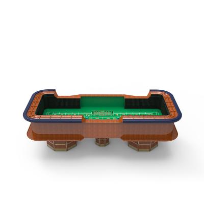 China YH Indoor Casino Quality 8/12 Foot Square Poker Table Craps Table Solid Wood Portable Dice for sale