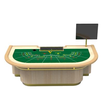 China YH factory manufacture top quality custom indoor baccarat table with baccarat system for sale