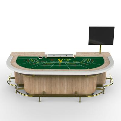 China YH 7 Person Indoor Good Quality Custom Size Poker Baccarat Game Table Felt Table NO MOQ for sale