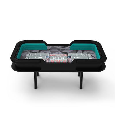 China Casino Club YH Exquisite Design New Craps Lightweight Customized Table Poker Table With Single Legs for sale