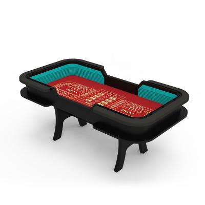 China Casino Standard YH 96/120/144inch Luxury H Legs Solid Wood Carves Craps Game Table For Sale for sale