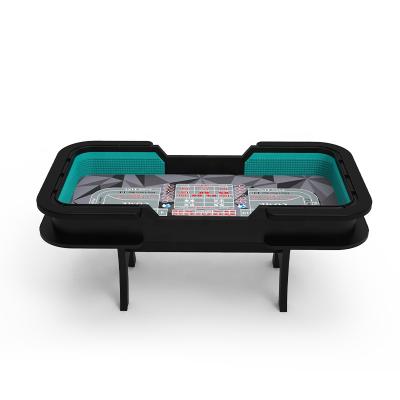 China Casino Stanadrd YH 144inch Luxury With Cut Out Logo Set Customized Table Poker Cloth Gambling Craps for sale