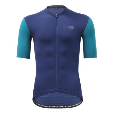 China Italian Precolored Disposable Cloth Navy Blue Bike Vetour Recycling Tank Top OEM Breathable Uniform Custom Made for sale