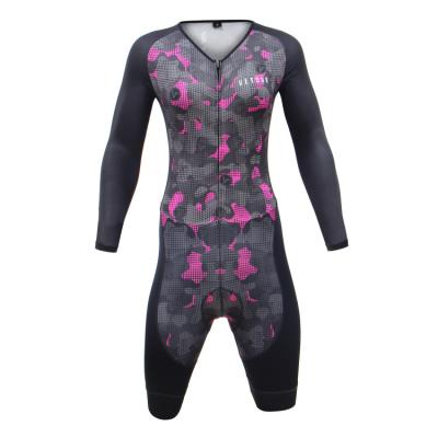 China Vetour Pro Fit Breathable High Quality Slim Ladies Bike To Suit Long Sleeve Cycling Wear For Women Skin Tight Suits for sale