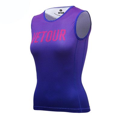 China Breathable High Quality Fashionable Cycling Vest Cycling Tank Top Women for sale