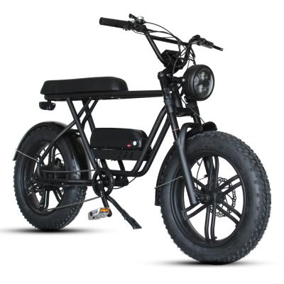 China Vintage 20x4 Retro Bike Electric Bike 750w Retro Steel Electric Bike Fat Tire for sale