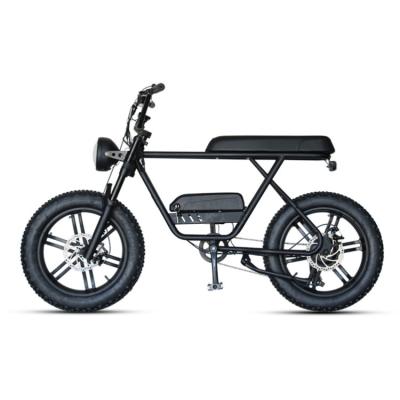 China Steel Ready For Expedition Fat Tire Mountain Bike Electric Power Battery Long Ringed Ebike for sale