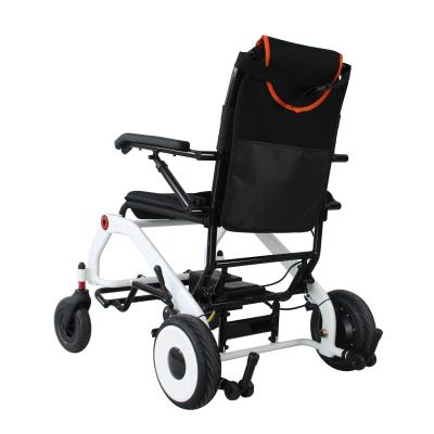 China Alumminum Alloy Electric Wheelchair 10.4Ah Lithium Battery Elderly Electric Folding Wheelchair for sale