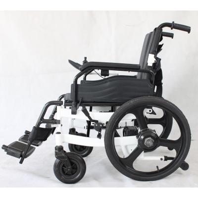 China Alumminum Alloy 4 Wheel Handicapped Electric Wheelchair 250W / 350W Wheelchair Foldable for sale