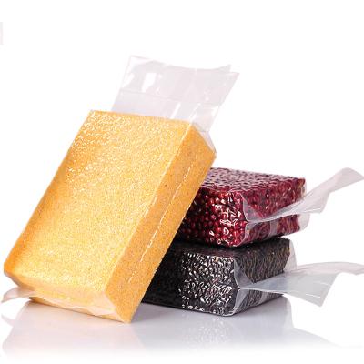 China Food Grade BIODEGRADABLE Transparent Food Packaging Bag Rice Brick Vacuum Sealed Bag for sale