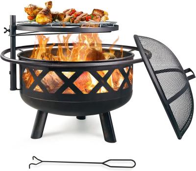 China 30'' Heavy Duty Charcoal Heating Stove Wood Burning Steel BBQ Grill for sale