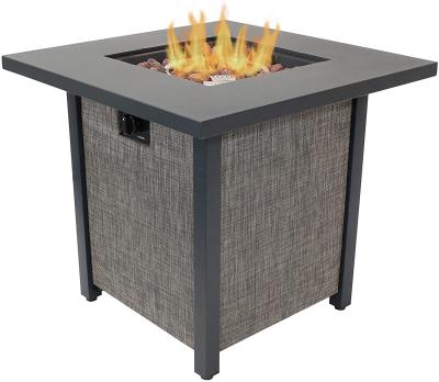 China Metal Propane Brazier Gas Square Fire Pit Great For Patio Deck Or Backyard for sale