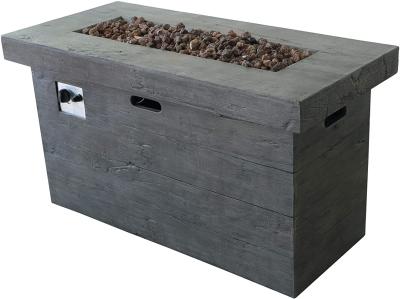 China 40,000 BTU Grey Gas Square Gardern Fire Pit Outdoor Brazier for sale