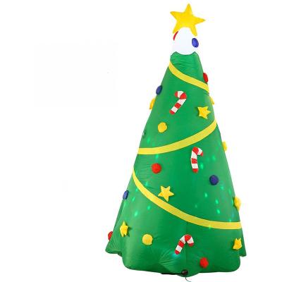 China Seven-Color Inflatable Tree LED Light Remote Control PVC Christmas Display Outdoor Props Customized PVC for sale